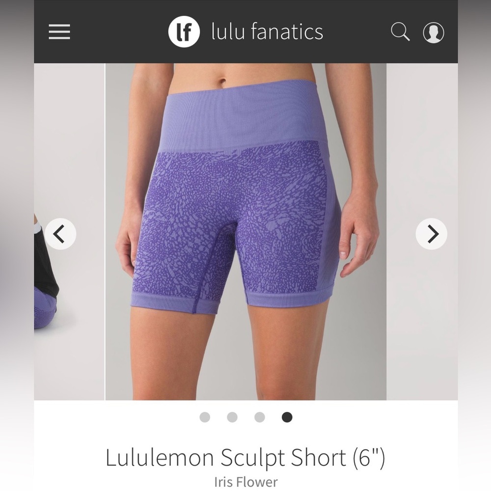 Lululemon sculpt shorts